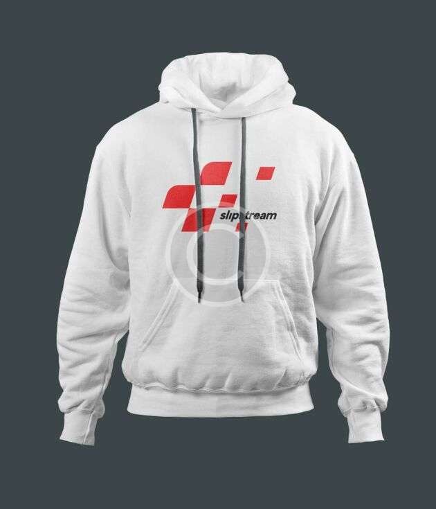 White performance sweatshirt